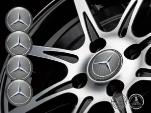 Mercedes Radaufkleber Stil Rennsport-Silikon-Badges